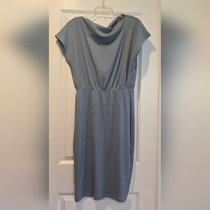 MEROKEETY Ribbed Bodycon Midi Dress - Size Large
